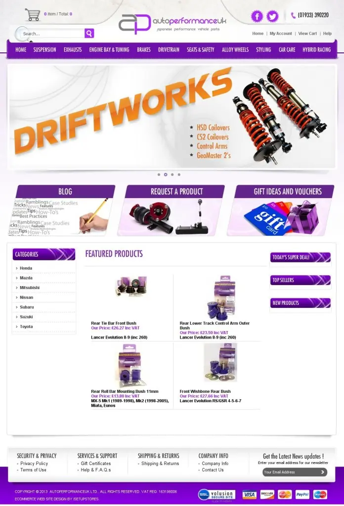 Driftworks website