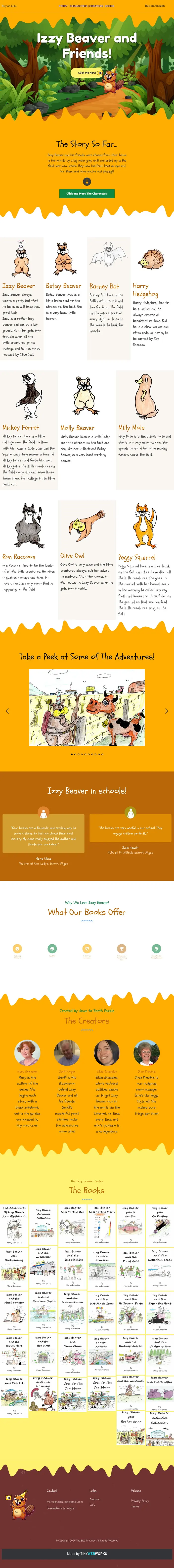 Izzy Beaver website