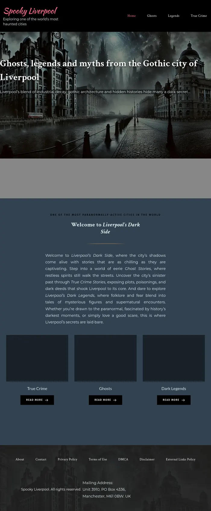 Spooky Liverpool website