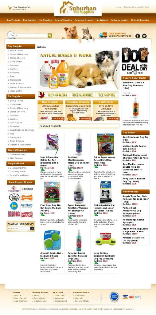 Subpet website