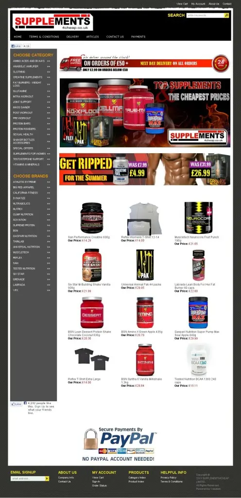 Supplements 4 Cheap website