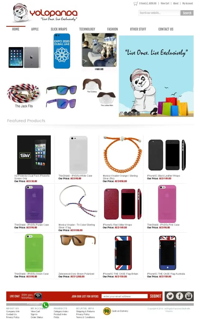 Yolo Panda website